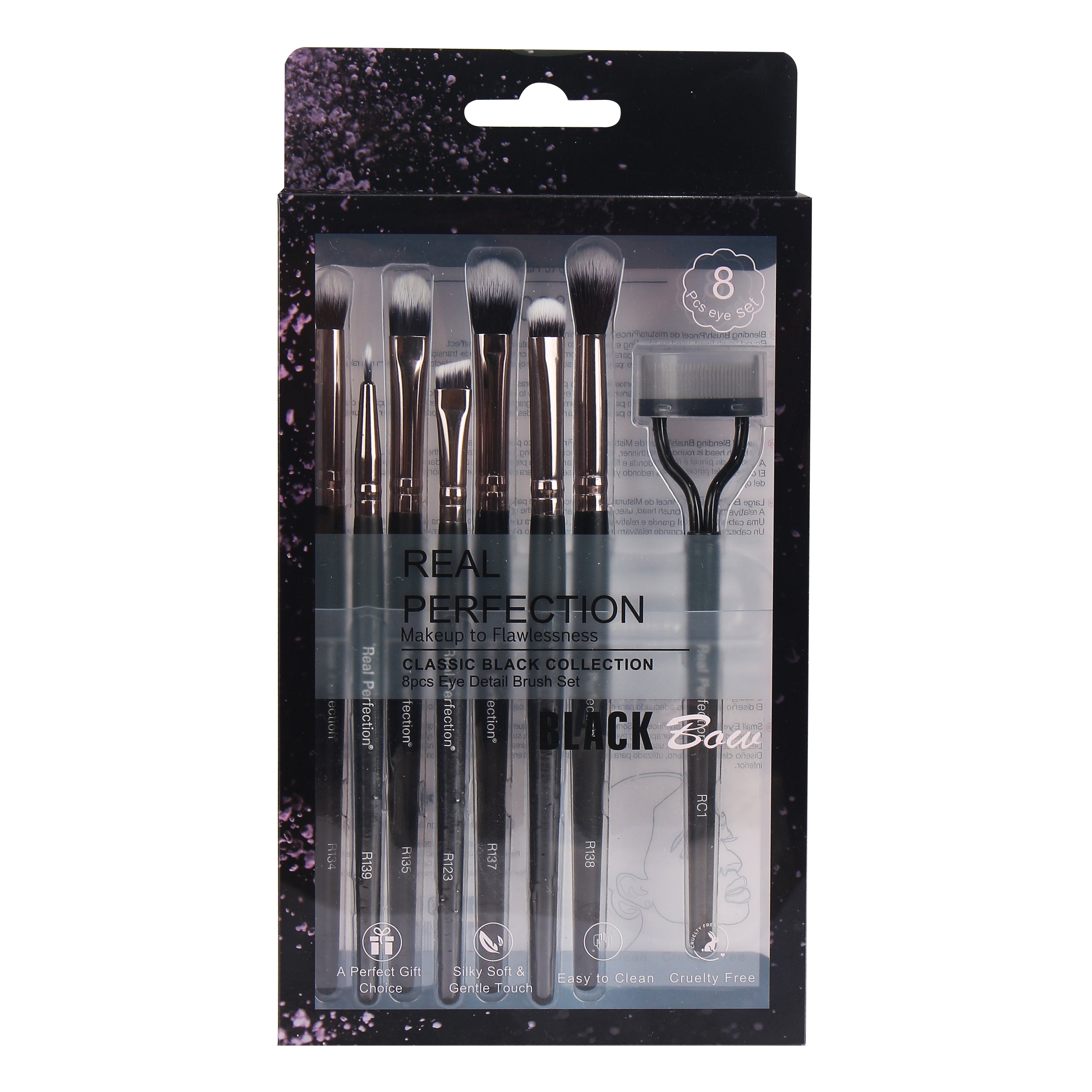 Conjunto de 8 pincéis para detalhes dos olhos