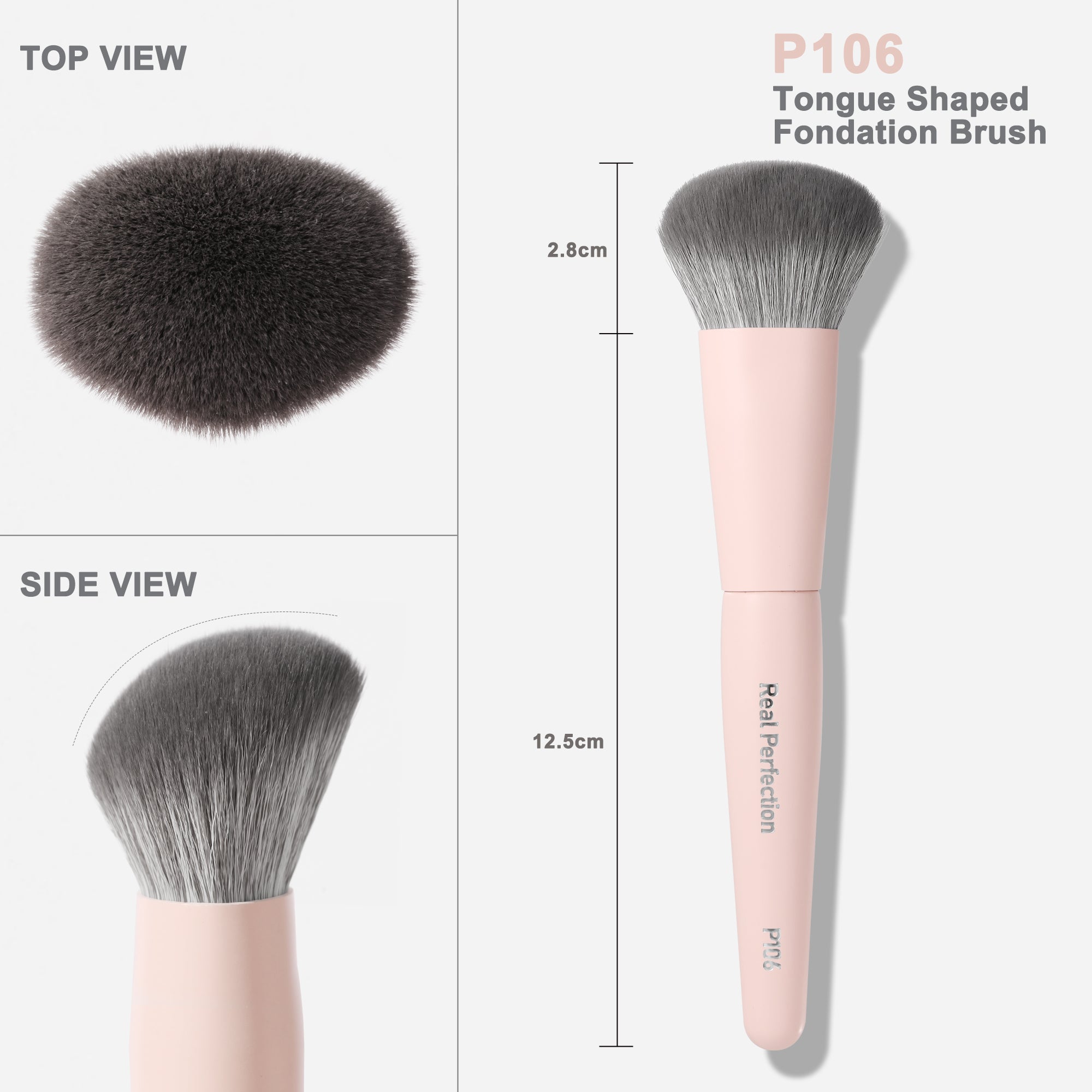 Tongue ShapedFondation Brush